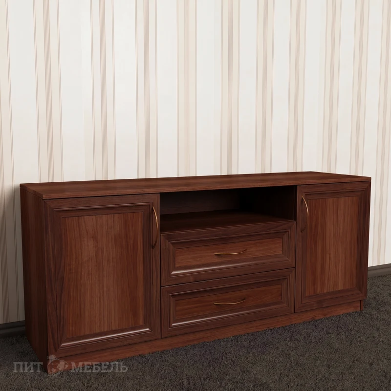 Невысокая телетумба цвета итальянский орех фото 1