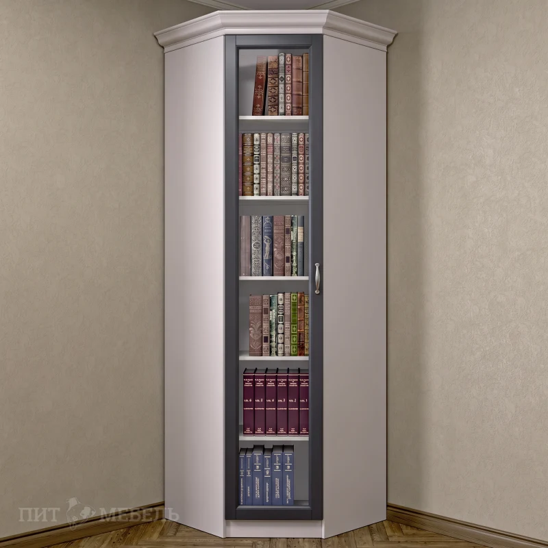 Угловой книжный шкаф №1 фото 1