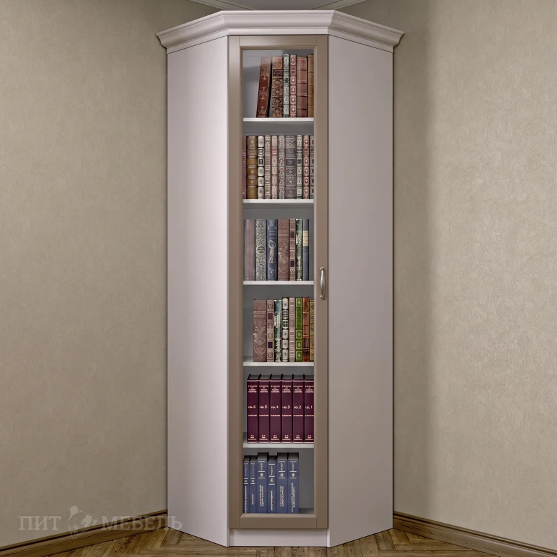 Угловой книжный шкаф №1 фото 1
