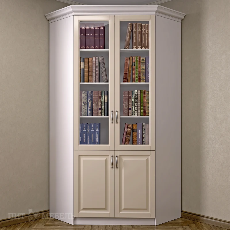 Книжный угловой шкаф №2 фото 1