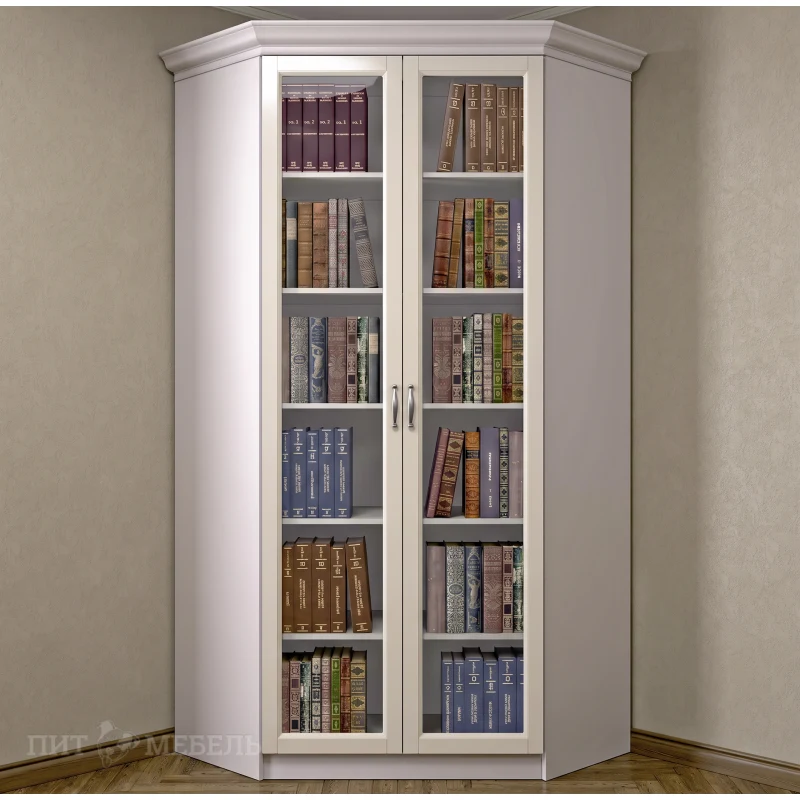 Книжный угловой шкаф №1 фото 1