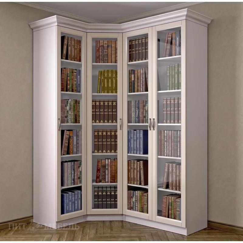 Книжный угловой шкаф №4 фото 1