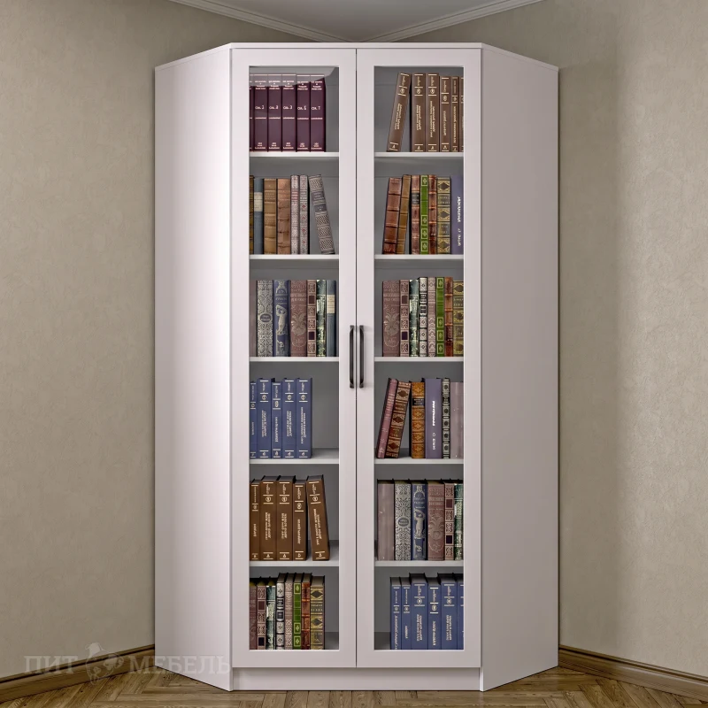 Книжный угловой шкаф №1 фото 1