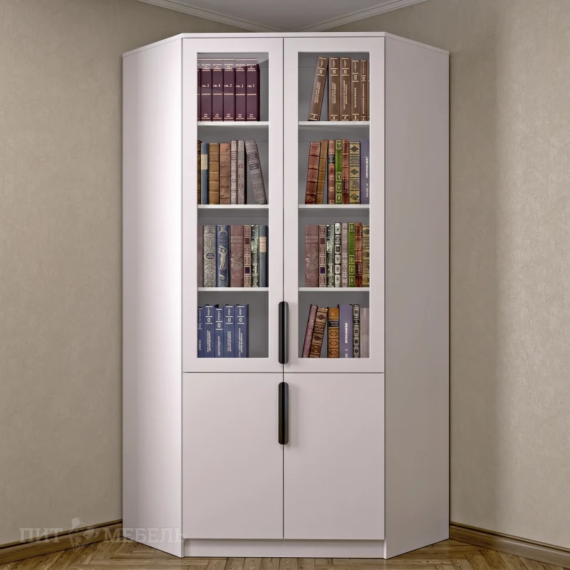 Книжный угловой шкаф №2 фото 1