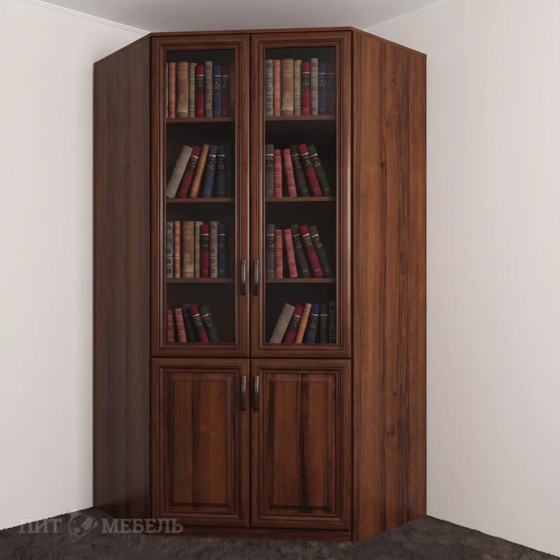 Книжный угловой шкаф №2 фото 1