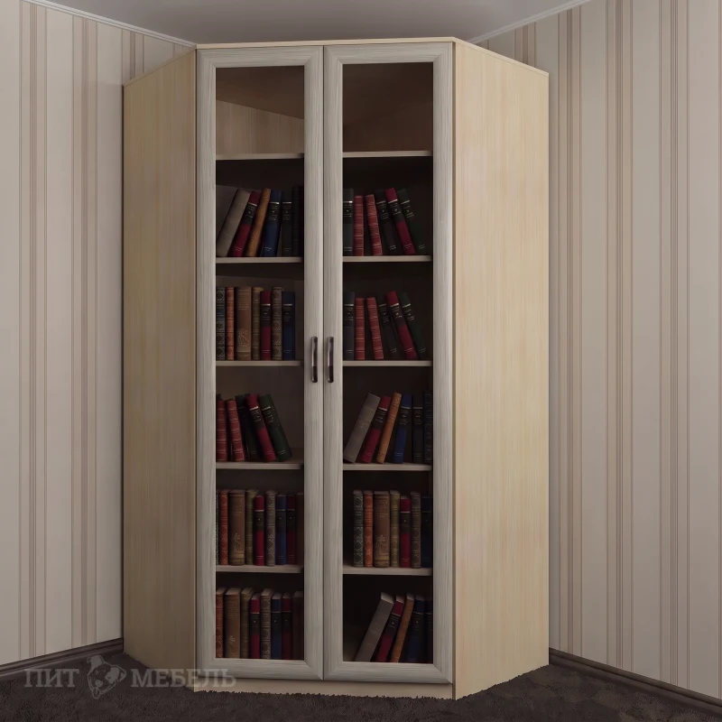 Книжный угловой шкаф №1 фото 1