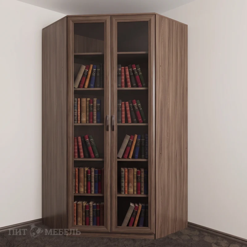 Книжный угловой шкаф №1 фото 1