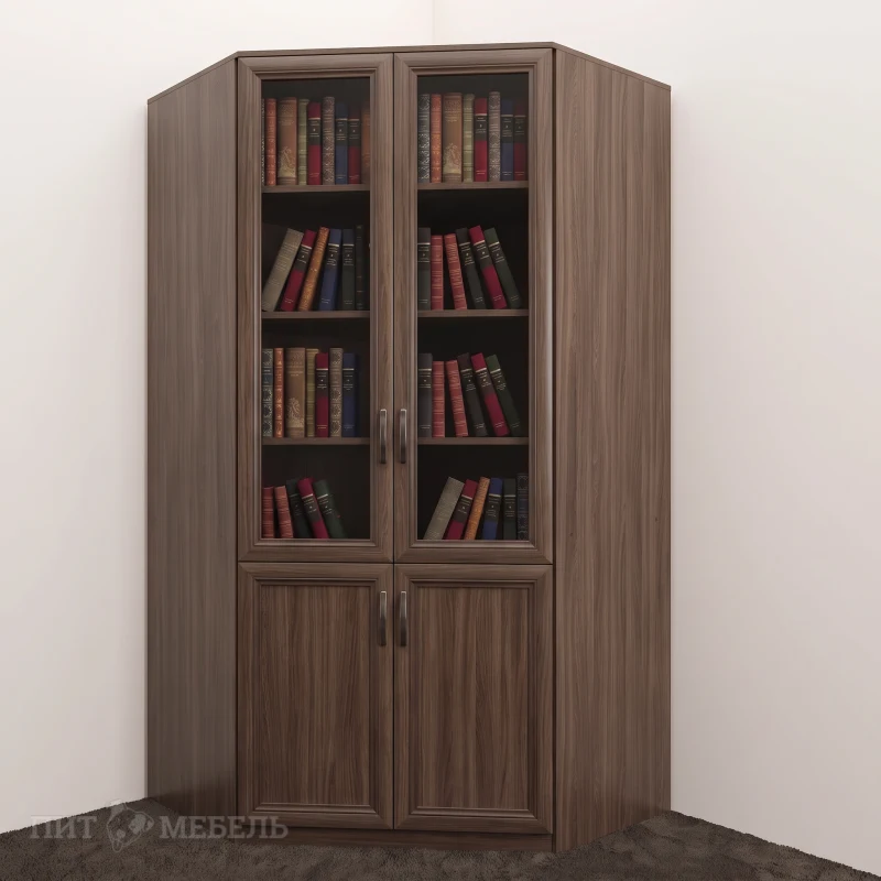 Книжный угловой шкаф №2 фото 1