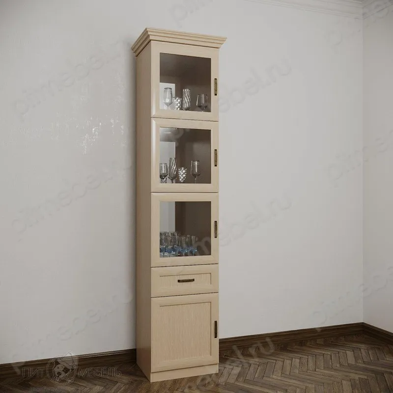 Сервант Клавдий молочный дуб