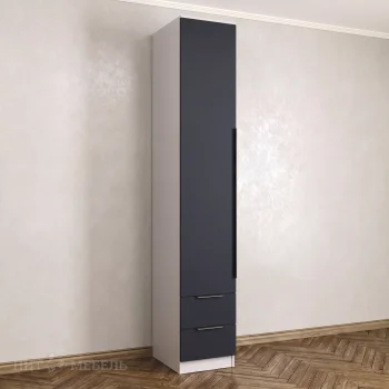 Распашной шкаф 1/ 2 Слау Вена графит