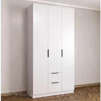 Распашной шкаф 3/ 2 Бэнгор Вена белый