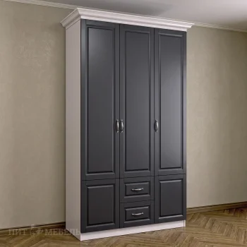 Распашной шкаф 3/ 2 Бэнгор Амадеус графит