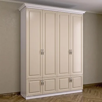 Распашной шкаф с антресолью 4/ 9 Амадеус гляссе