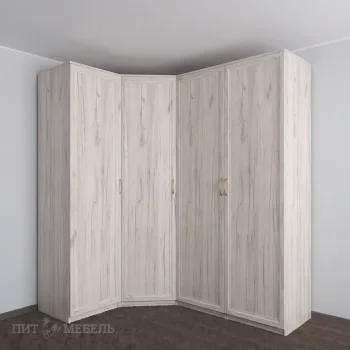 Угловой шкаф 9 Лидс дуб крафт белый