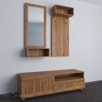 Прихожая 35 Трия Пит дуб крафт табачный